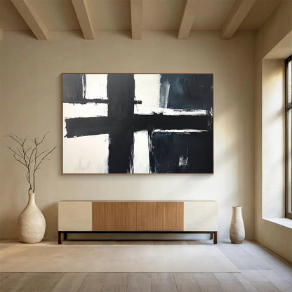 Black - White Geometric Art for Modern Office & Art - Themed Gallery SC018
