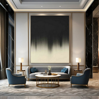 Black - White Gradient Abstract Art for Art Gallery Feature Walls DLZ0249