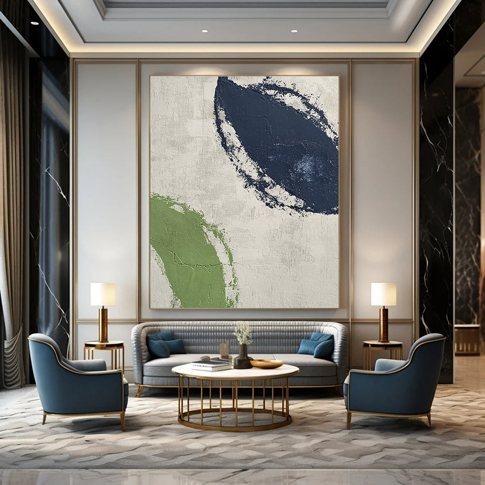 Green and Blue Textured Shapes for Nature - Inspired Nursery & Calming Meditation Space STSC527