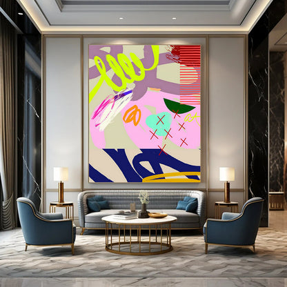 Neon Pink - Purple Art for Youth - Focused Retail Storefronts DLZ0132