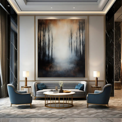 Misty Forest Landscape for Thoughtful Reading Nook & Nature - Inspired Home STSC259