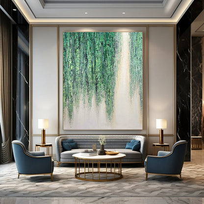 Green Hanging Vines Art for Botanical Garden Café & Nature - Loving Home DLZ2206