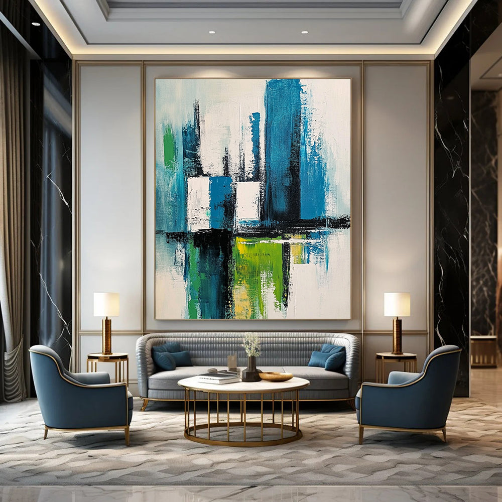 Colorful City Abstract for Urban Apartment & Creative Studio STSC281