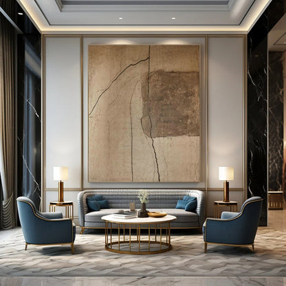 Abstract Line Composition Art for Contemporary Office & Art - Lovers’ Library DLZ2361