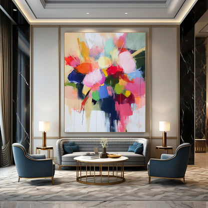 Colorful Abstract Floral Bouquet for Bohemian Home & Wedding Venue STSC773