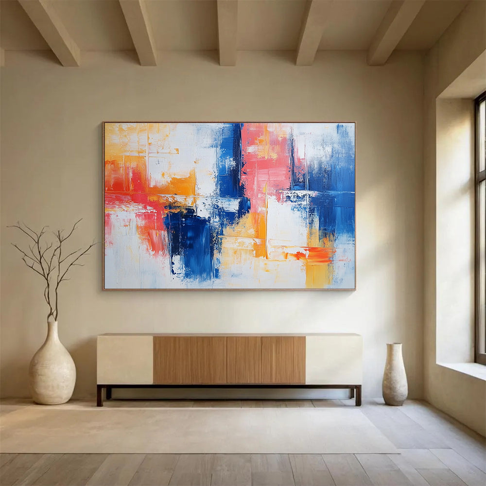 Color - Blended Abstract Art for Coastal Home Bedroom & Relaxing Spa Lounge SC263
