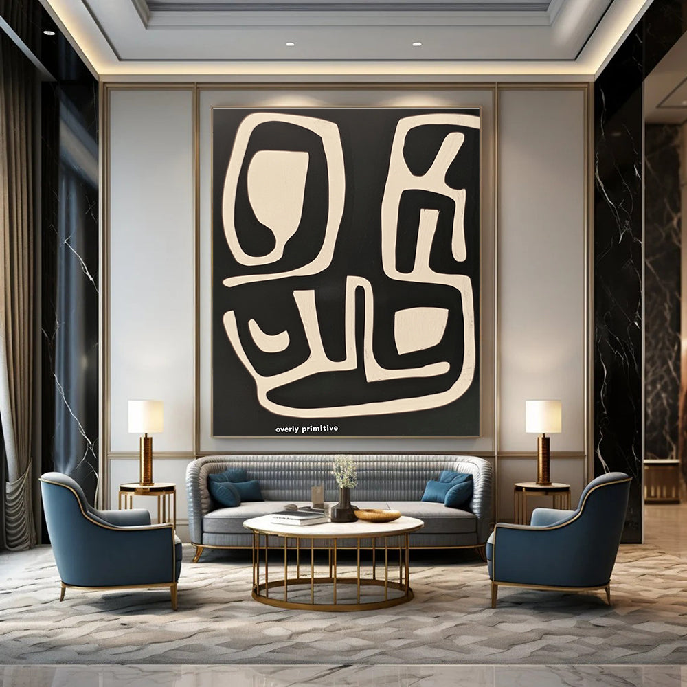 Primitive Abstract Shapes for Tribal - Inspired Decor & Art Gallery Corner STSC1211