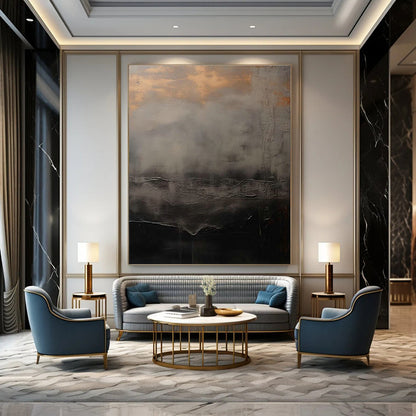 Misty Landscape Art for Luxury Spa & Meditation Room DLZ2362