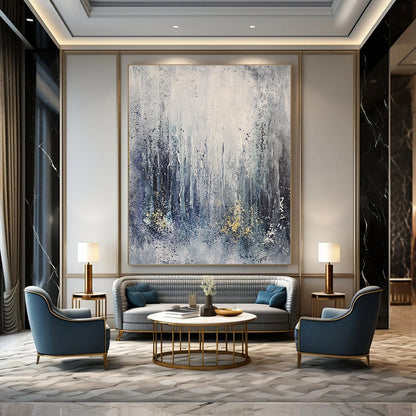 Blue Abstract Forest Scene for Nature - Lover’s Bedroom & Relaxing Spa STSC607