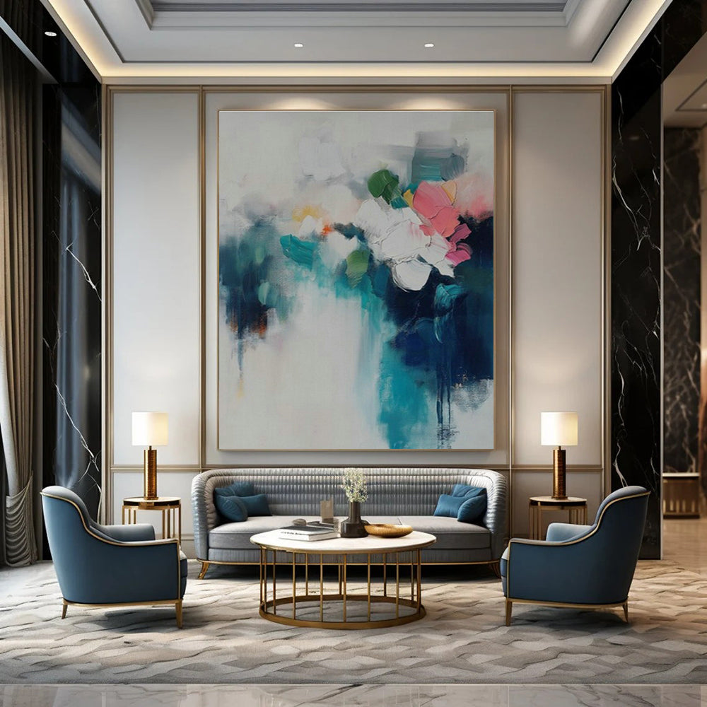 Abstract Floral Art for Feminine Bedroom & Art - Themed Spa DLZ2091