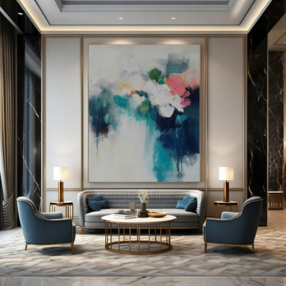 Abstract Floral Art for Feminine Bedroom & Art - Themed Spa DLZ2091