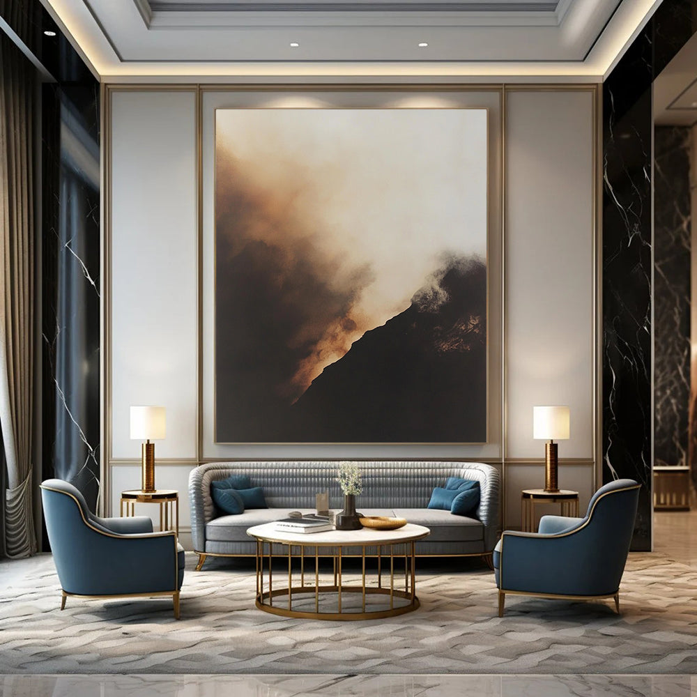 Misty Mountain Art for Bedroom & Meditation Room STSC698
