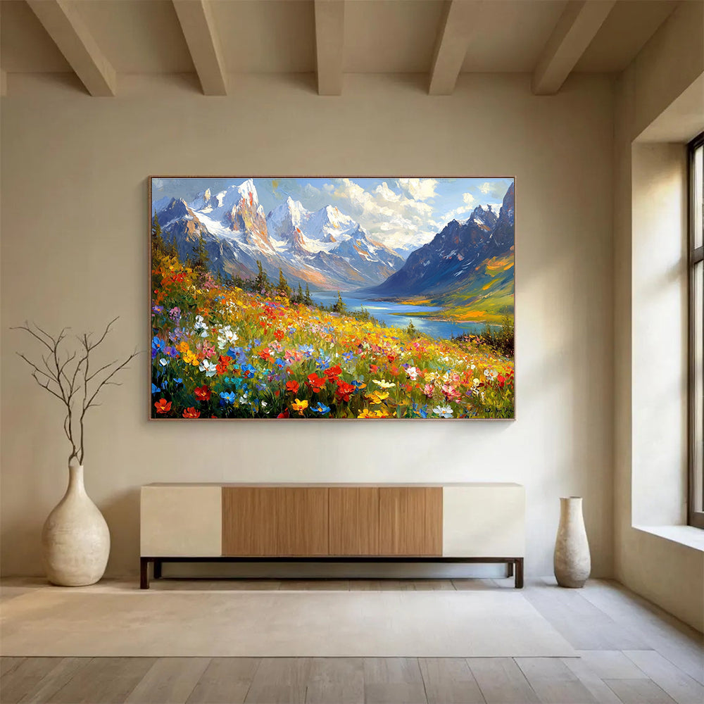 Breathtaking Alpine Art for Ski Chalet & Nature Lover’s Retreat SC581