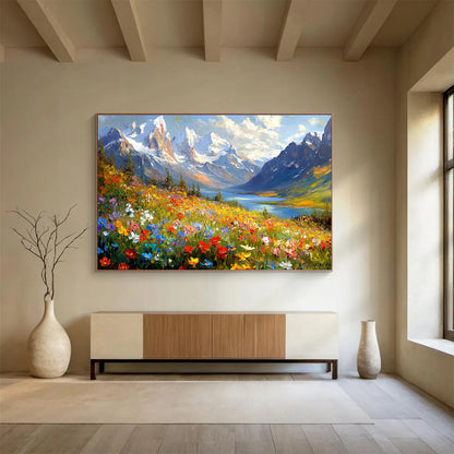 Breathtaking Alpine Art for Ski Chalet & Nature Lover’s Retreat SC581