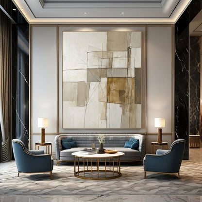 Linear Abstract Geometry for Modern Office & Architectural - Themed Home STSC638