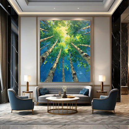 Skyward Birch Forest Art for Nature - Lover’s Study & Spa Retreat DLZ2252