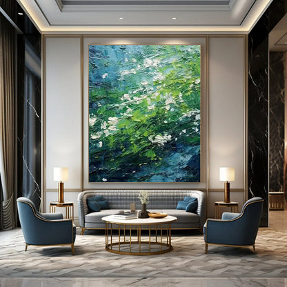 Textured Greenery Art for Botanical Conservatory & Rustic Bed and Breakfast DLZ1411