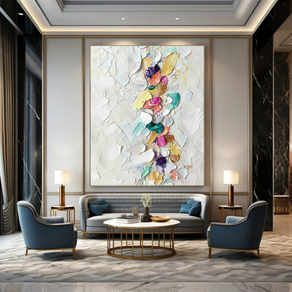 Vertical Colorful Thick - Paint Art for Scandinavian - Style Hallway & Fashion Boutique Dressing Area DLZ0981