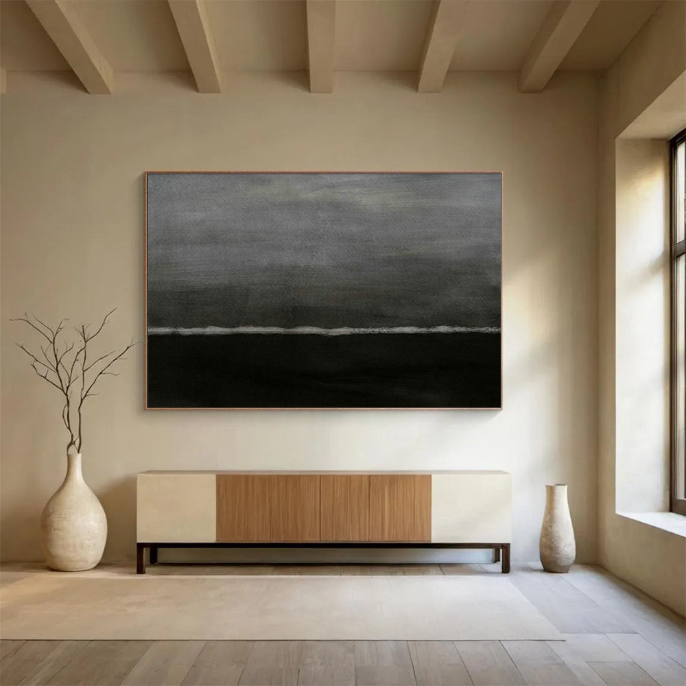 Gray - Tone Minimalist Abstract Art for Modern Spa DLZ2982