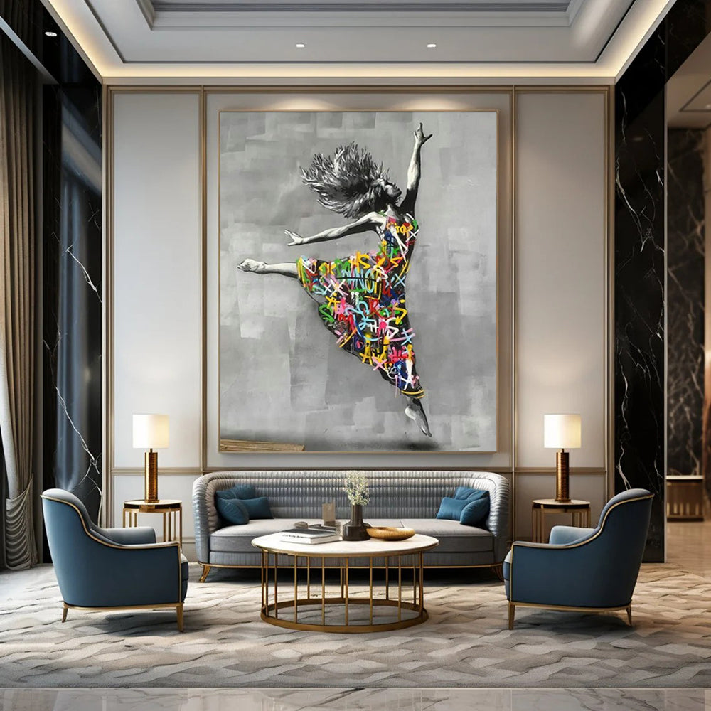 Graffiti - Style Dancer Art for Street Art Café & Dance Studio DLZ2305