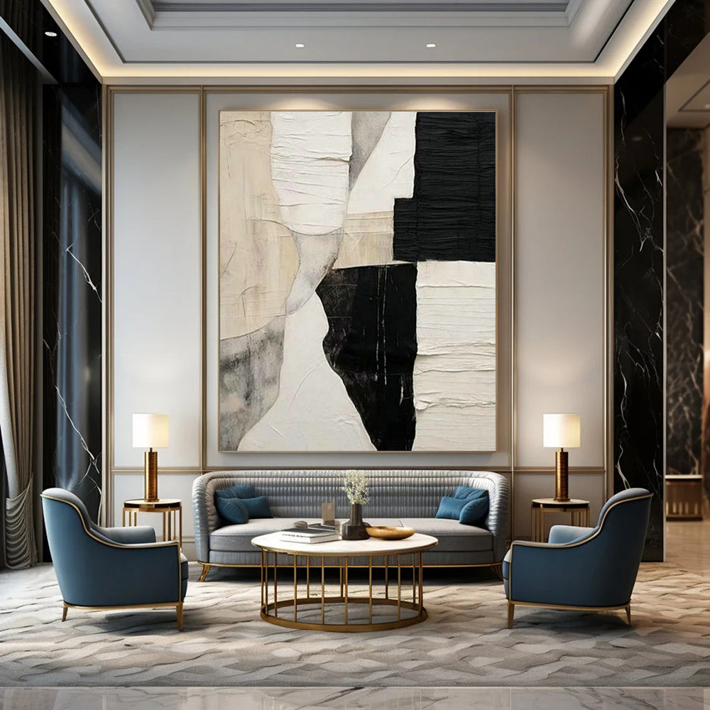 Collage - Texture Art for Modern Home Office Accent Walls DLZ0250