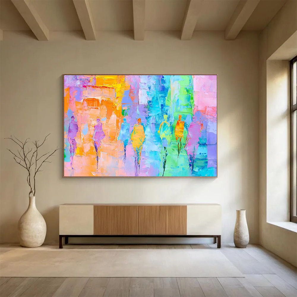 Vibrant Figure Abstract Art for Fashion - Forward Boutique & Artistic Dance Studio SC177