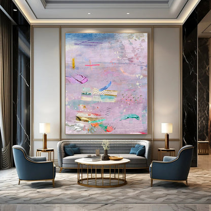 Pink - Purple Collage Art for Feminine Fashion Store Displays DLZ0144