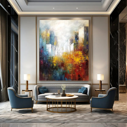 Abstract Cityscape for Office & Rooftop Bar STSC106