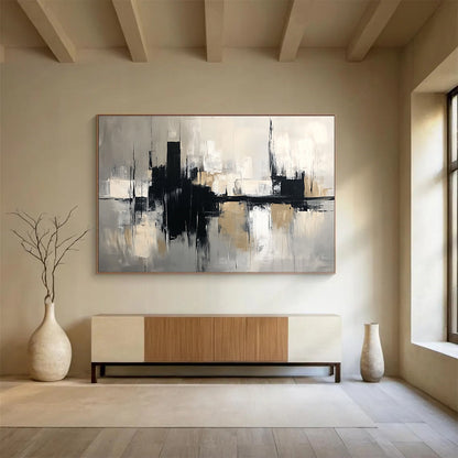 Abstract Cityscape Art for Urban Loft & Business Office SC017