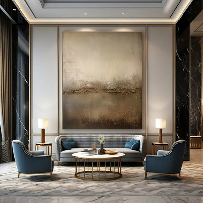 Beige Textured Abstract for Rustic - Chic Home Library & Artisanal Coffee Roastery DLZ0898