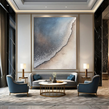 Textured Beach Scene for Coastal - Style Home & Relaxing Spa STSC256
