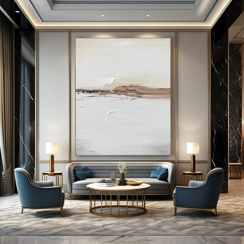 Earth - Toned Abstract Landscape Art for Rustic Home & Art - Loving Café DLZ2378