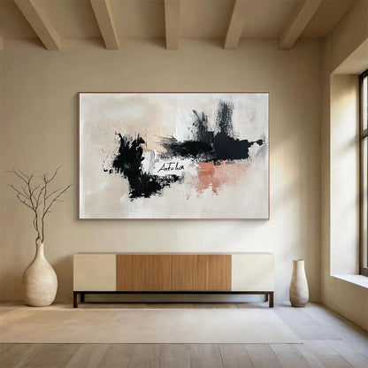 Minimalist Abstract with 'Antcha' Art for Modern Home Office & Artistic Studio SC311