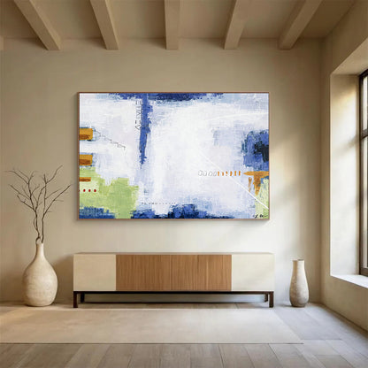 Light - Color Collage Abstract Art for Art Gallery Café DLZ2957
