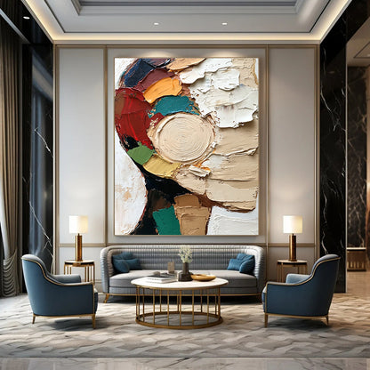 Textured Portrait Abstract for Contemporary Art Gallery & Avant - Garde Home STSC283