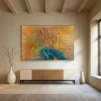 Brown - Blue Abstract Tree - Shadow Art for Creative Studio DLZ2772