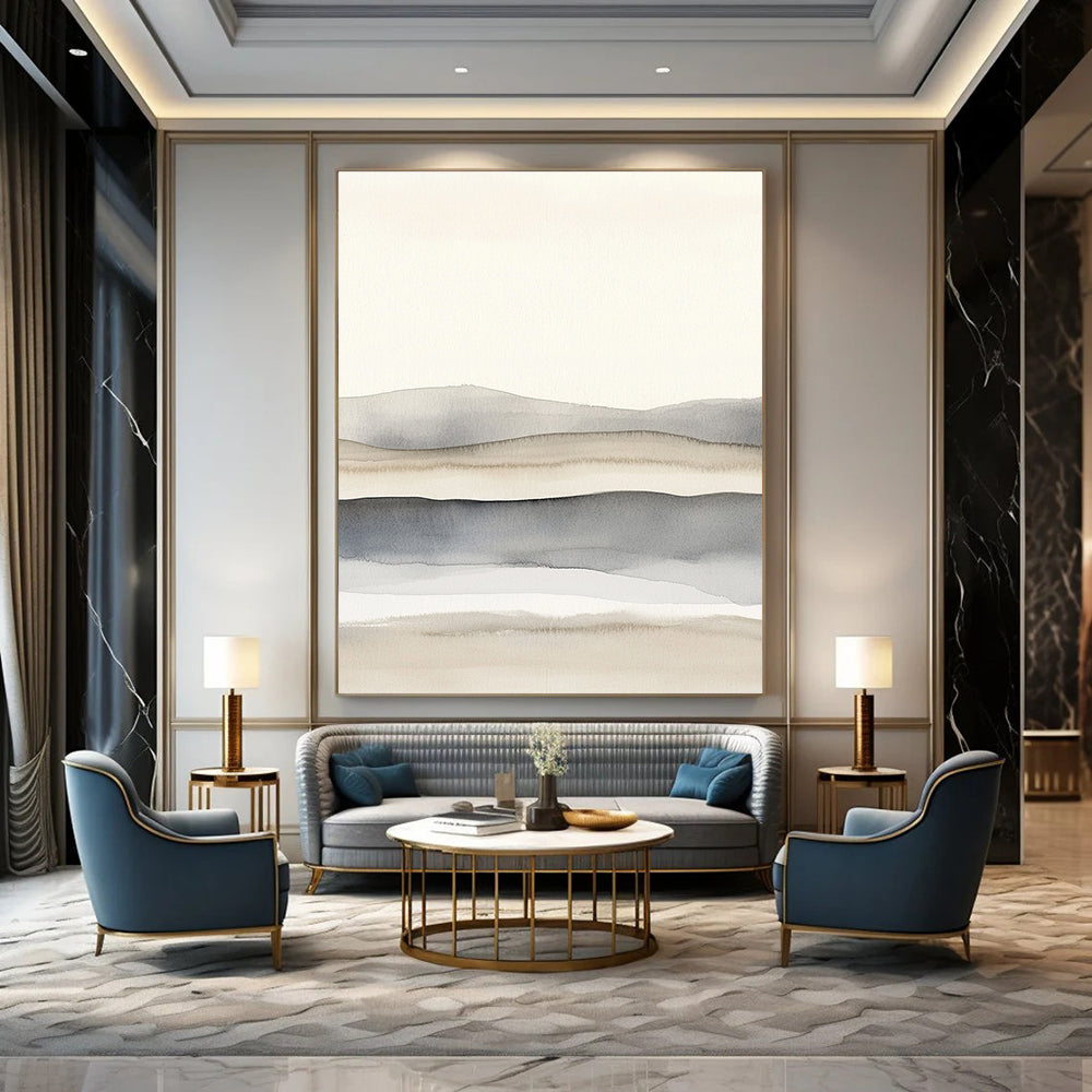 Minimalist Landscape Zen - Inspired Art for Japanese - Style Home & Calm Home Study STSC1464