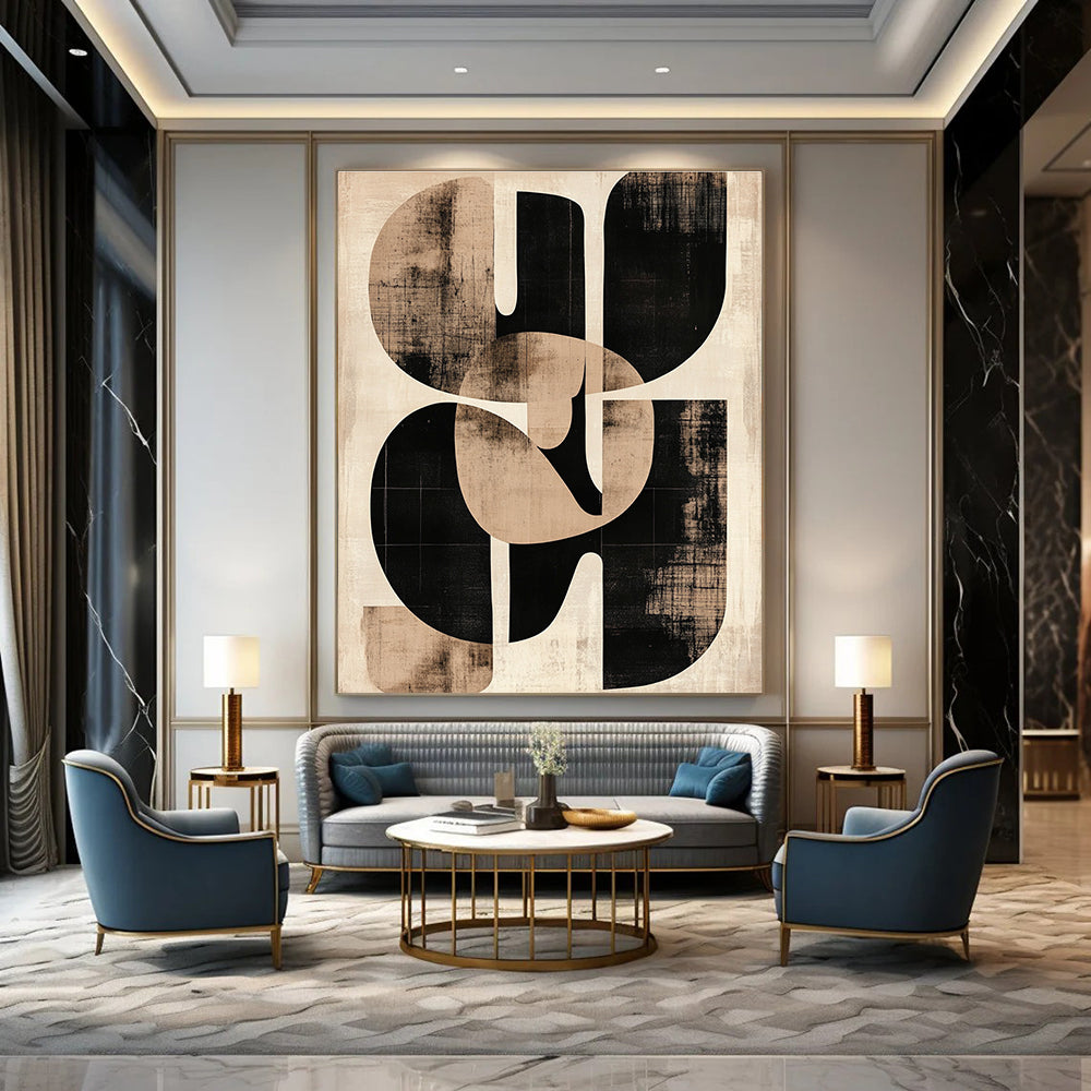 Abstract Geometric Forms for Modern Home Library & Geometric Art Gallery STSC469