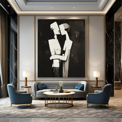 Emotional Minimalist Art for Couple’s Retreat & Art Gallery STSC024