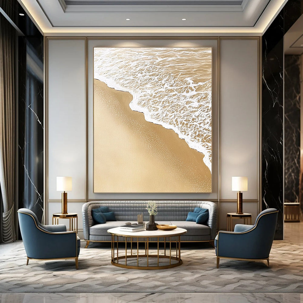 Serene Beach Foam for Coastal Home Bedroom & Relaxing Wellness Retreat STSC952