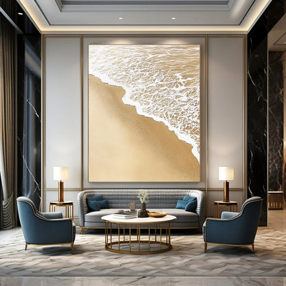 Serene Beach Foam for Coastal Home Bedroom & Relaxing Wellness Retreat STSC952