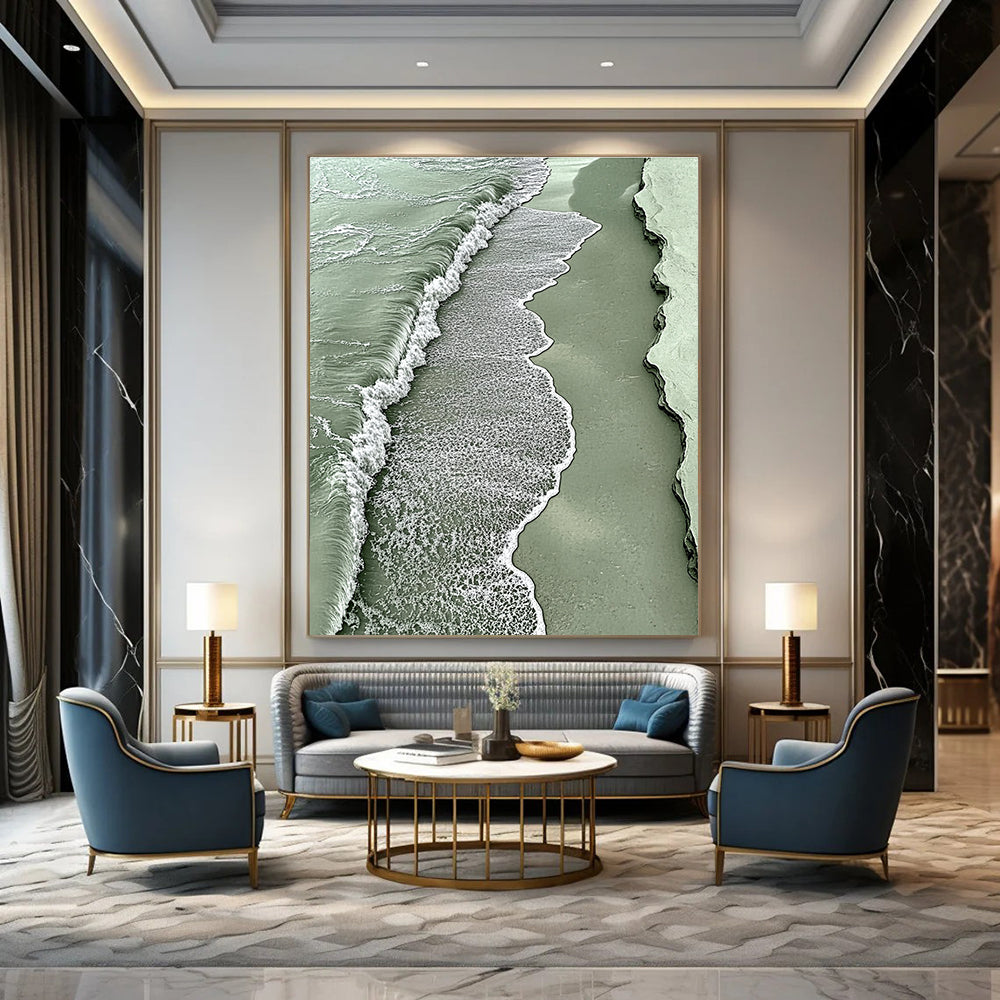 Aerial View of Green Waves for Nature - Inspired Home & Eco - Friendly Boutique STSC533