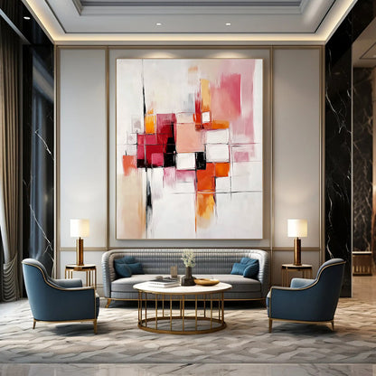 Geometric Abstract Composition for Contemporary Gallery & Minimalist - Inspired Office STSC582
