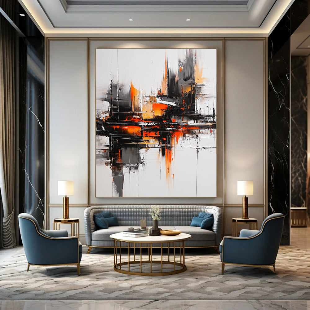 Vibrant Urban Abstract Art for City - Lover’s Home Office & Contemporary Art Gallery STSC1353