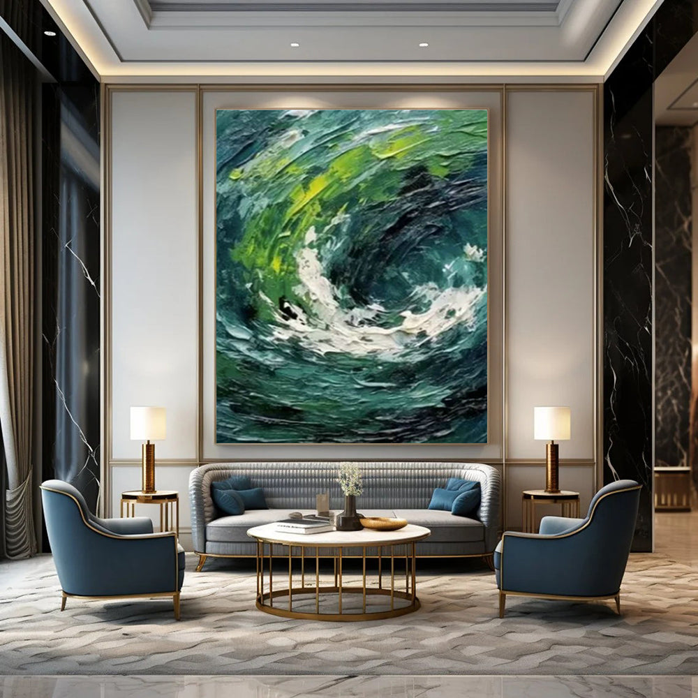 Abstract Swirl Art for Modern Art Gallery & Coastal Spa Retreat DLZ1412