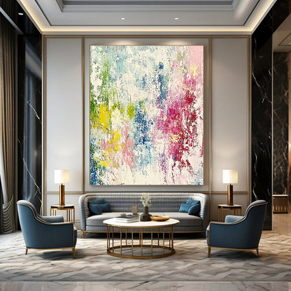 Colorful Textured Abstract for Bohemian - Style Living Room & Creative Café STSC581