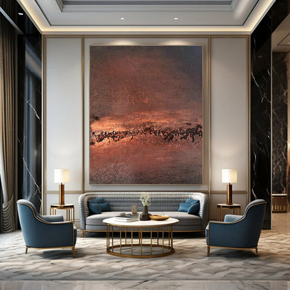 Brown - Texture Art for Rustic Steakhouse Dining Walls DLZ0190