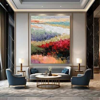 Colorful Landscape Oil Painting for Living Room & Garden Café DLZ1280