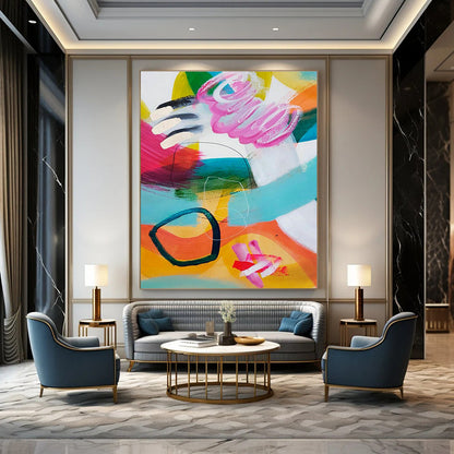 Colorful Dynamic Art for Fitness Studio Wall Motivators DLZ0099