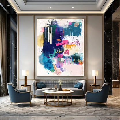 Music - Inspired Abstract for Creative Music Studio & Trendy Café STSC560